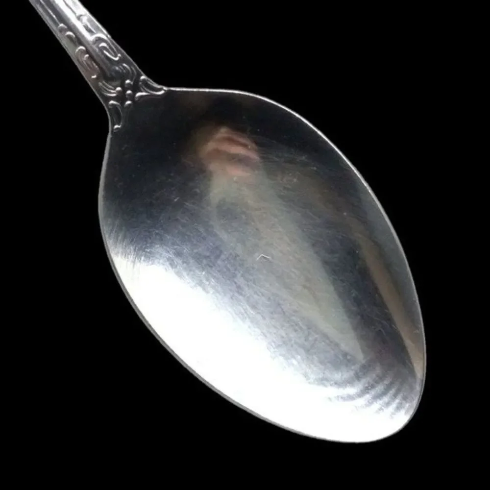 Frank Smith Stainless FSS11 Tablespoon Serving Spoon-Japan-Vintage-Scrolls-8